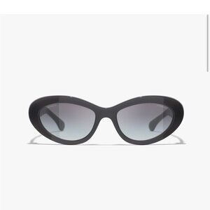 CHANEL Cat eye sunglasses Gray frame/lenses